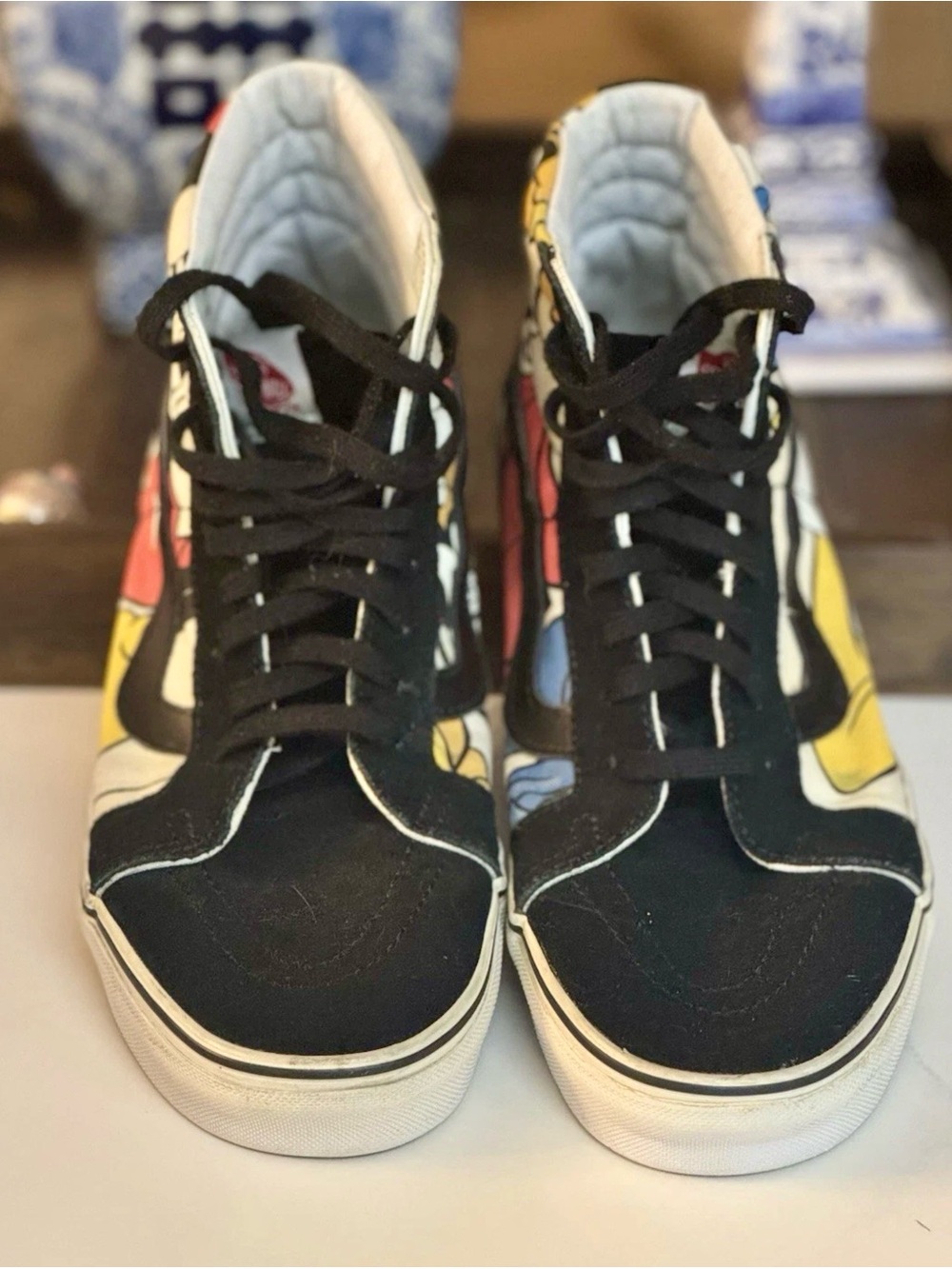 Retired Disney Gang Vans High-Top Sneakers in Mickey, Donald, Pluto, & Goofy - Picture 3 of 13